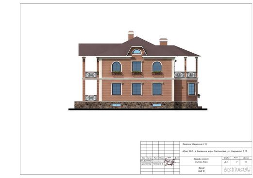 фасад 2 цветовое решение